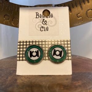 The Green Lantern Stud Earrings
